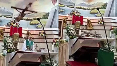 Sfârșit tragic pentru un preot din Ecuador. A murit după ce un crucifix a căzut peste el în biserică