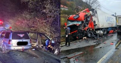 Două evenimente rutiere grave pe Valea Oltului, în decurs de câteva ore. Două femei și-au pierdut viața și alte două persoane au fost vătămate