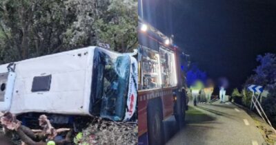 ALERTĂ! S-a activat Planul Roșu după ce un autocar cu peste 100 de pasageri s-a răsturnat într-o prăpastie, în Spania