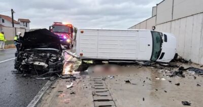 Cinci persoane au ajuns la spital după un grav eveniment rutier petrecut pe DN22, în județul Constanța. O persoană este în stare de inconștiență
