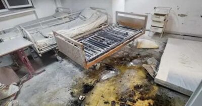 Foc puternic la spitalul din Reșița! O femeie a fost transportată de urgență la spital