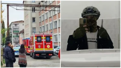 El este atacatorul de la școala din Bistrița! Copilul de clasa a 7-a a înjunghiat o profesoară în zona capului și pe elevul care a sărit în apărarea ei