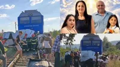 Cine sunt victimele accidentului din Galați. O familie întreagă a murit după ce o autoutilitară a fost lovită de tren