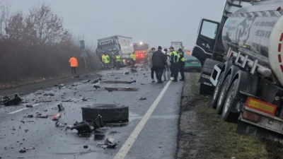 Momentul accidentului cumplit din Timiș, în care 7 bărbați au murit. Alte 3 persoane au fost rănite grav